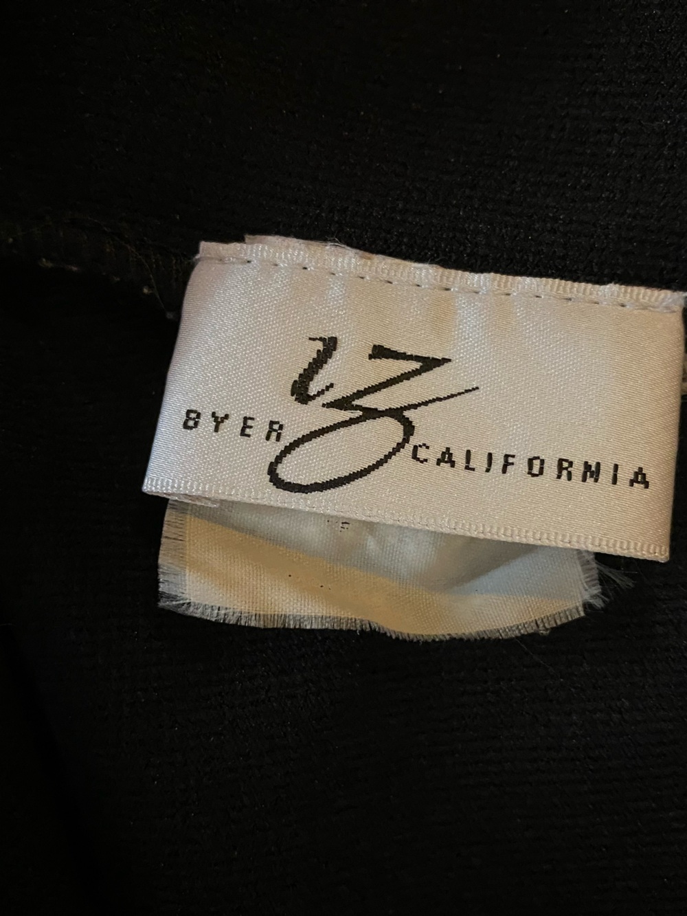 Vintage Byer California Black pull on flare Pants stretchy - Picture 3 of 6